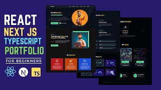 Building a Modern Responsive Portfolio Website with React Nextjs TypeScript and Tailwind CSS [upl. by Aysab602]