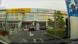 【前面展望】ららぽーと甲子園 屋上立体駐車場（E駐車場）イトーヨーカドー側 Japanese parking lot  LaLaport KoshienKidZania [upl. by Derril582]