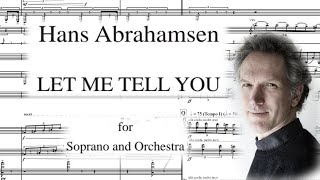 Hans Abrahamsen  Let Me Tell You 2013 Score [upl. by Elsworth]