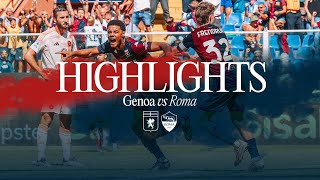 GENOA 11 ROMA  HIGHLIGHTS  SERIE A ENILIVE 2425 [upl. by Ellennaj708]