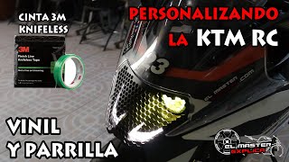 Perzonalizando la KTM RC  vinilo y parrilla  cinta 3m knifeless [upl. by Euqinwahs528]