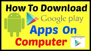 How To Download PlaystoreApk Apps On Computer  Hindi [upl. by Cofsky]