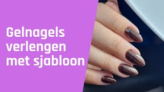 Gelnagels verlengen met sjablonen [upl. by Naie]