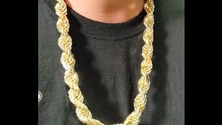 HAWAII ROPE CHAINS MASSIVE 14K 18MM 28quot DIAMOND CUT ROPE CHAIN OVER 34THS KILO [upl. by Nnylsia]