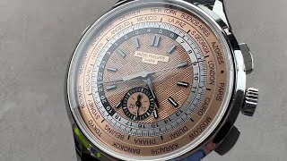 Patek Philippe 5935A World Time Chronograph 5935A001 Patek Philippe Watch Review [upl. by Ecyac]