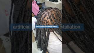 installation artificial dreadlocks [upl. by Katlin]