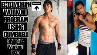 ECTOMORPH WORKOUT PROGRAM USING DUMBBELL  8 Weeks Workout plan  FULLBODY [upl. by Aihcsrop846]