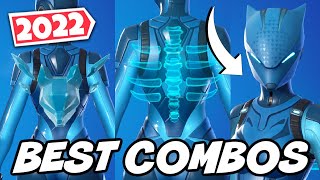 BEST COMBOS FOR THE LYNX SKIN BLUE STYLE2022 UPDATED  Fortnite [upl. by Godrich]