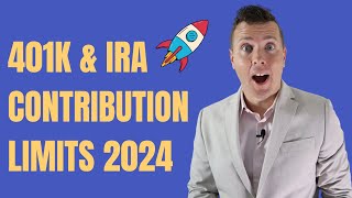 INCREASED 401k amp IRA Contribution limits for 2024 1 BIG CHANGE 🚀 [upl. by Enileuqaj]