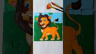 Simba Puzzle Art  The Lion King Drawing yt simba puzzle shorts drawing MissAgrawal21kids [upl. by Margarethe]