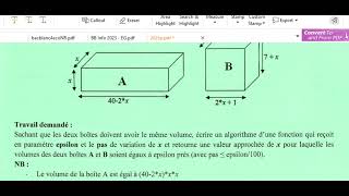 BAC MATHS session de contrôle TUNISIE 2023 Corrigé Exercice 2 probabilités [upl. by Tammie192]