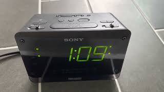 SONY Dream Machine Model ICFC318 Setting Clock Time [upl. by Savihc]