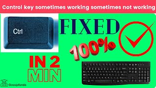 Control key not working on keyboard  How to Fix Left CTRL Key not Working in Windows 1011 [upl. by Phillipe]