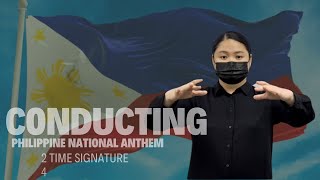 CONDUCTING Philippine National Anthem in 24 Time Signature [upl. by Woll957]