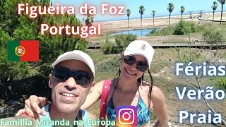 Figueira da Foz  Portugal  praia 🏖️  sol ☀️  férias  lugar lindo para conhecer portugal EP 89 [upl. by Meisel]