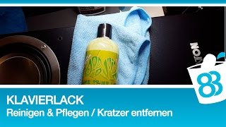 Klavierlack reinigen und pflegen  Klavierlack Kratzer auspolieren und entfernen [upl. by Afatsuom516]