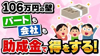 【106万の壁】助成金でパート、会社とも得をする年収の壁・支援強化パッケージ社会保険の壁 [upl. by Cuda]