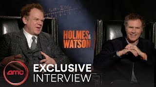 HOLMES amp WATSON Interviews John C Reilly amp Will Ferrell  AMC Theatres 2018 [upl. by Corbin]