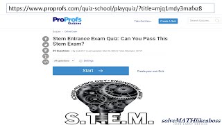 STEM ENTRANCE EXAM REVIEWER  GRADE 9 AND 10 MATH [upl. by Ahsekahs]