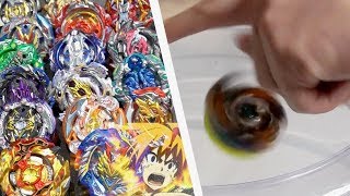 ULTIMATE HAND SPINNING Geist Fafnir VS ALL ChoZTurbo Beyblades  Beyblade Burst [upl. by Acnaib]