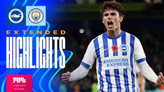 EXTENDED HIGHLIGHTS  Brighton v Man City  Premier League [upl. by Newg]