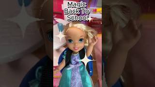 Anna and Elsa Toddlers Back To School Magic Morning Routine  elsaandanna barbie dolls [upl. by Amerak]