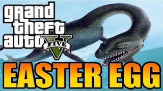 GTA 5 Loch Ness Monster Easter Egg and location [upl. by Aonian447]