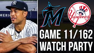 YANKEES VS MARLINS WATCH PARTY  4824 [upl. by Aisan]