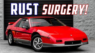 Pontiac Fiero Rust Repair THE CORRECT WAY [upl. by Naro]