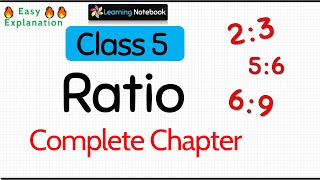 Class 5 Ratio Complete Chapter [upl. by Odlonyer]