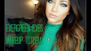 Evergreen Eyes Holiday Makeup Tutorial [upl. by Meghan]