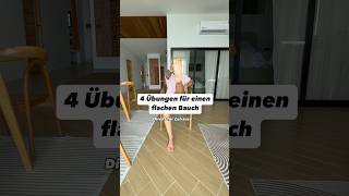 4 Übungen für einen flachen Bauch 😎 bauchmuskeltraining workoutvideo [upl. by Mcguire464]