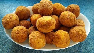 Çıtır Çıtır Patates Topları Tarifi  Potato Balls Recipe  Bizim Terek Yemek Tarifleri [upl. by Samy]