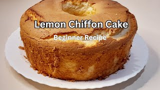 Lemon Chiffon Cake Made Simple  A Beginner Recipe [upl. by Catha]