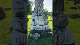 Monument of John W Dunnington in Rose Hill Cemeter Columbia Tennessee history confederate [upl. by Rumery]