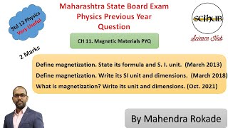 What is magnetization Write its unit and dimensions  Oct 2021 [upl. by Hedy]