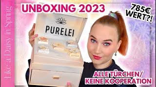 PURELEI Adventskalender 2023 Unboxing Gold I Alle Türchen öffnen I Verlosung 😍  LikeADaisyInSpring [upl. by Koosis]