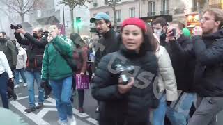 20 NATIONALISTS VS 100 ANTIFAS amp FEMINISTS  Paris 20112021 🇫🇷 [upl. by Elwira]