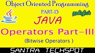 14 JAVA Beginners Tutorial in Tamil  Operators  Bitwise Operator in java [upl. by Zink848]