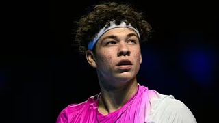 Ben Shelton almost killed himself returning 146mph serve from new 6ft 8 tennis giant [upl. by Flip]