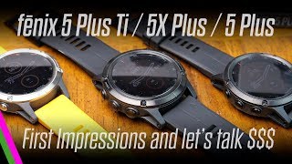 Garmin fenix 5 Plus Ti5X5 Comparison  2018 vs 2017 [upl. by Hein]