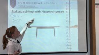 Maths  Coombeshead  Negative Numbers Add and subtract [upl. by Nitsa]