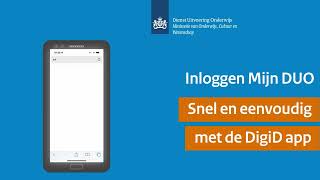 Inloggen op Mijn DUO met de DigiD app [upl. by Nilyad]