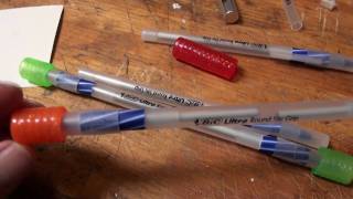 How to Make a BICtory PenSpinning Pratice Pen from Bic Ultra Round Stic Grip pens [upl. by Kandy]