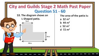 City and Guilds Maths Past Paper stage 123 [upl. by Burd]