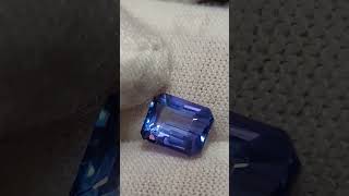 Certified blue Tanzanite gemstone 225 CTS wwwpuritygemsetsycom [upl. by Maurice]