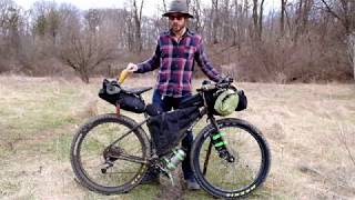 Ultralight Mountain Bike Touring Setup Bikepacking bags [upl. by Rexanna733]