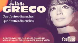 Juliette Gréco  Je hais les dimanches  Paroles Lyrics [upl. by Petula]