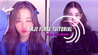 Haze flare pink coloring tutorial [upl. by Chuu348]