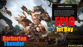 Tarisland MMO  Forest Gemini EPIC  Barbarian DPS POV  Release Day prenerf [upl. by Weslee]